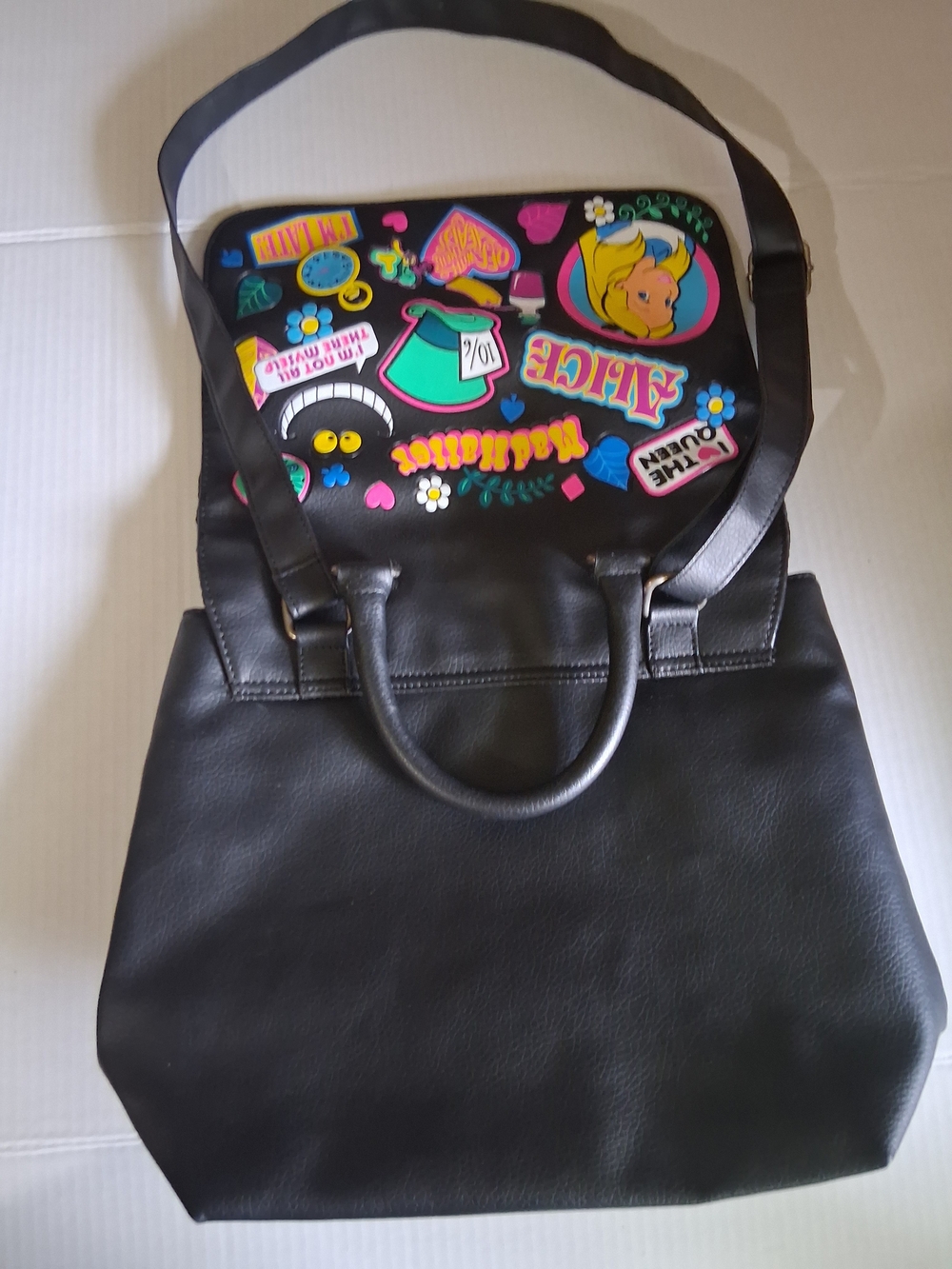 Loungefly Disney Alice In Wonderland Mad Hatter Crossbody Satchel Bag - Picture 13 of 16